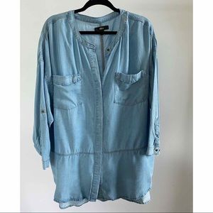 Oversized Denim Tunic